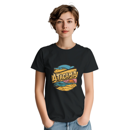Atacama Chile Unisex Travel T-Shirt featuring a person perfect for travelers and gift seekers