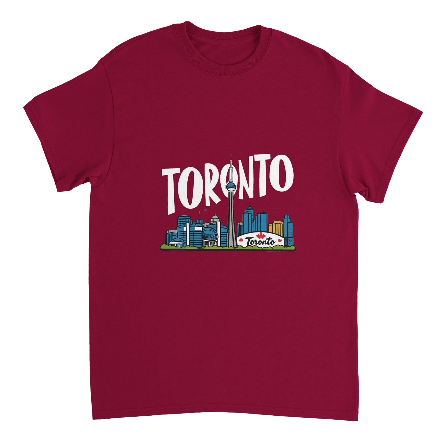 cardinal red Toronto Canada Unisex Travel T-Shirt perfect for travelers and gift seekers