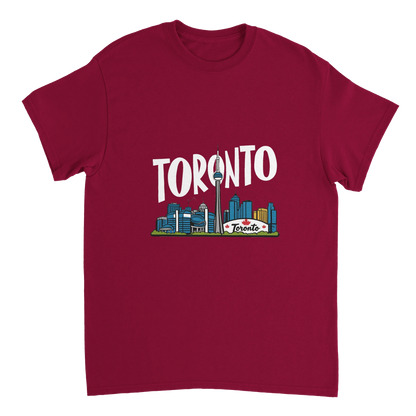 cardinal red Toronto Canada Unisex Travel T-Shirt perfect for travelers and gift seekers