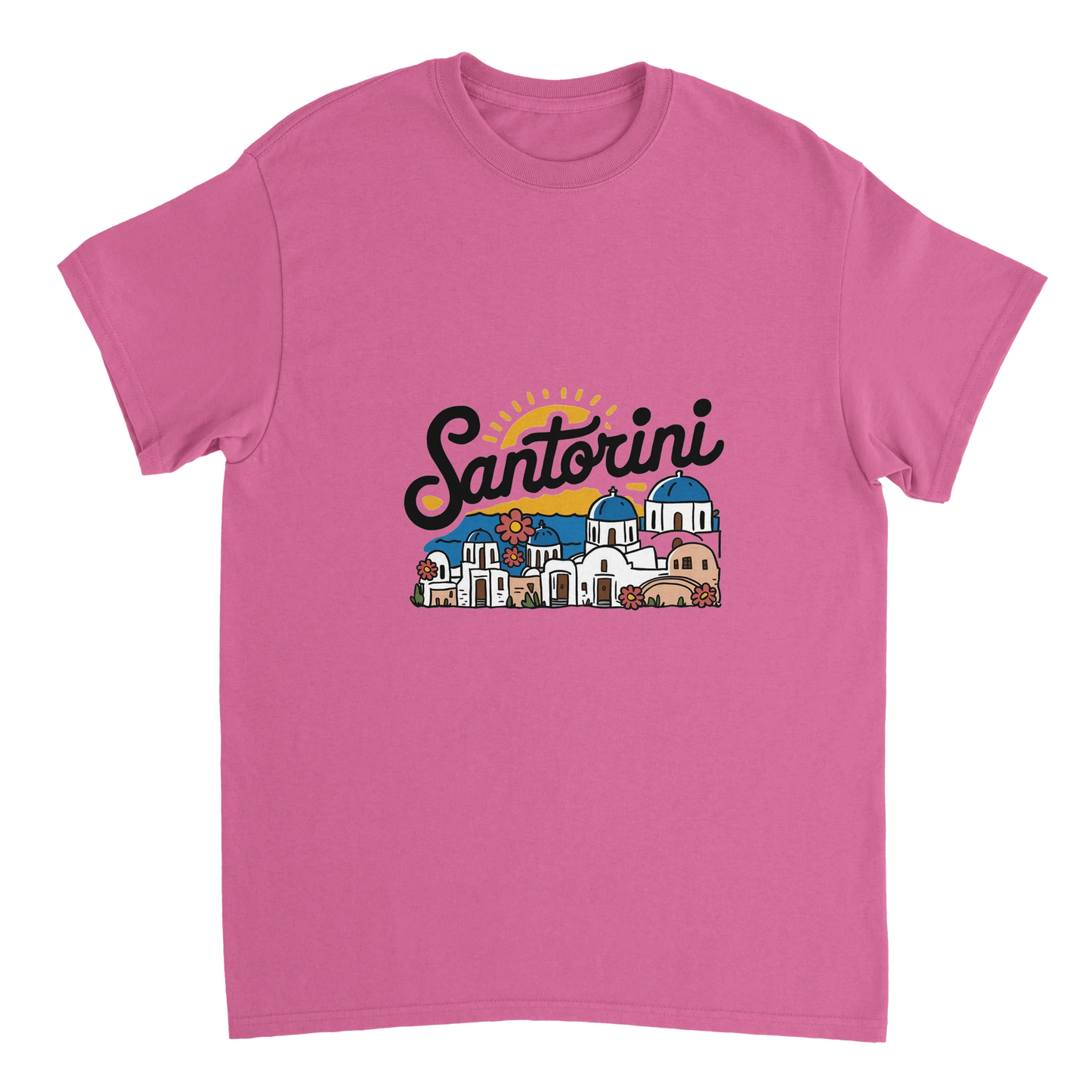Santorini Greece Unisex Travel T-Shirt perfect for travelers and gift seekers