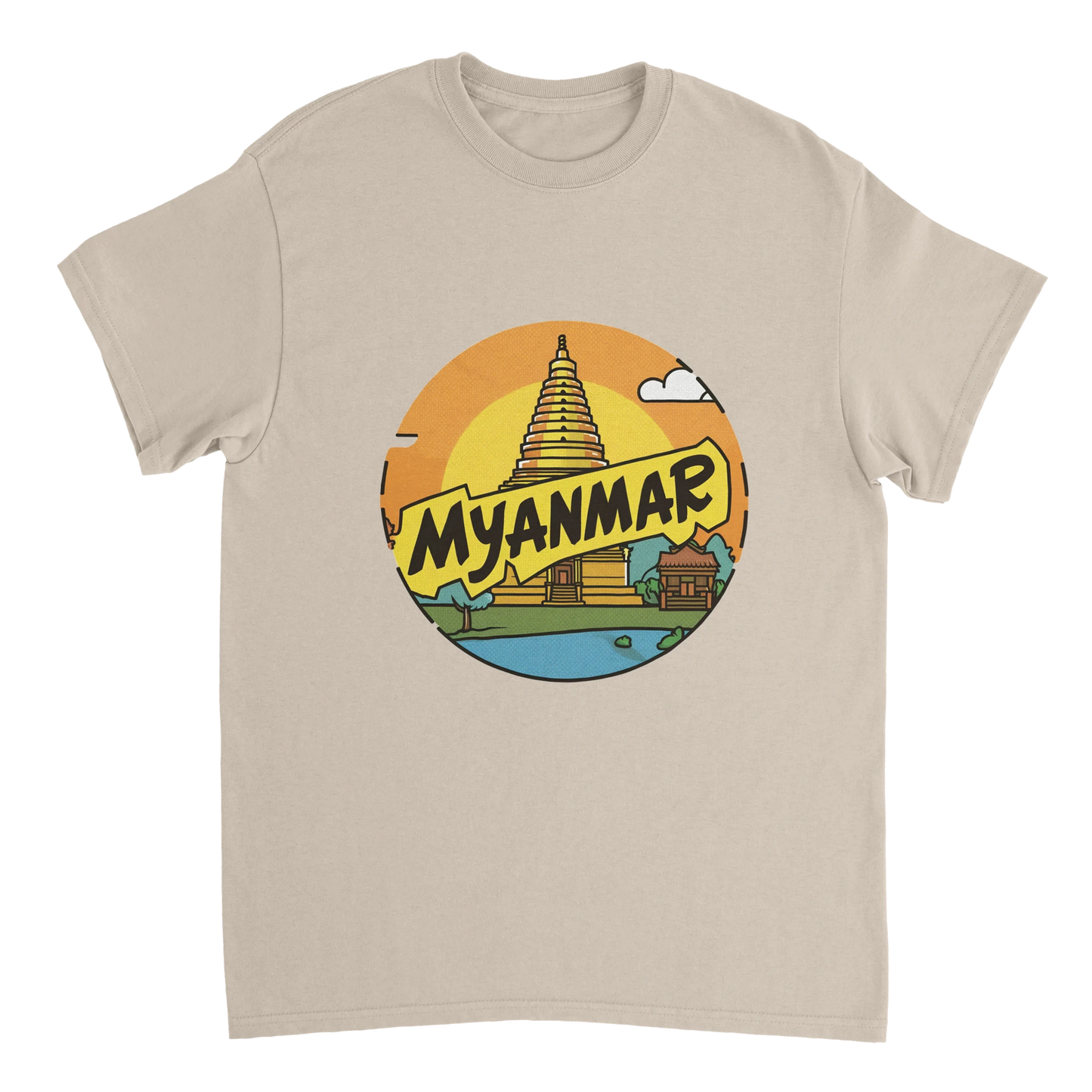 Myanmar Unisex Travel T-Shirt perfect for travelers and gift seekers