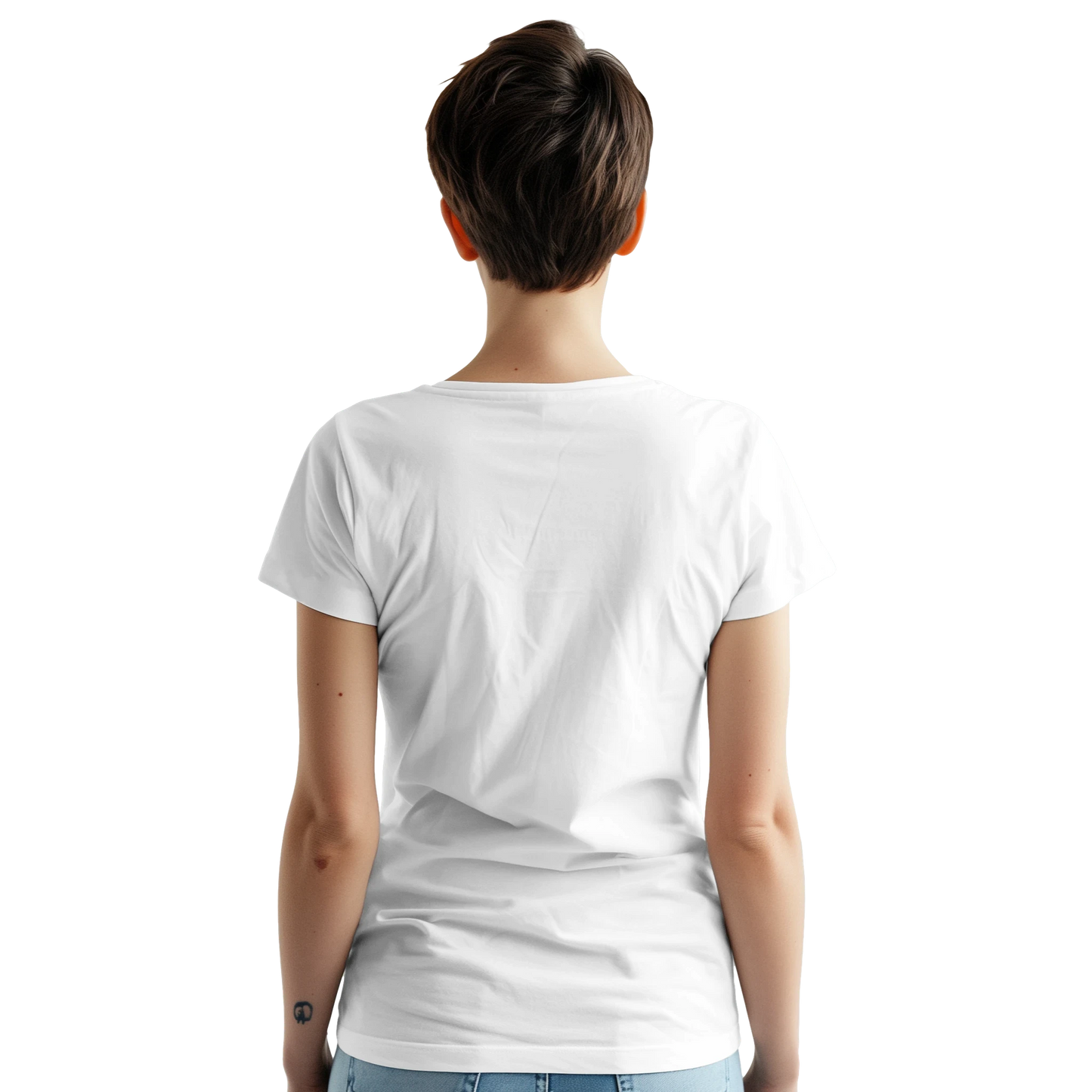 Dubrovnik Croatia Unisex Travel T-Shirt featuring a person from the back perfect for travelers and gift seekers
