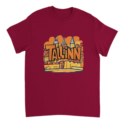 cardinal red Tallinn Estonia Unisex Travel T-Shirt perfect for travelers and gift seekers