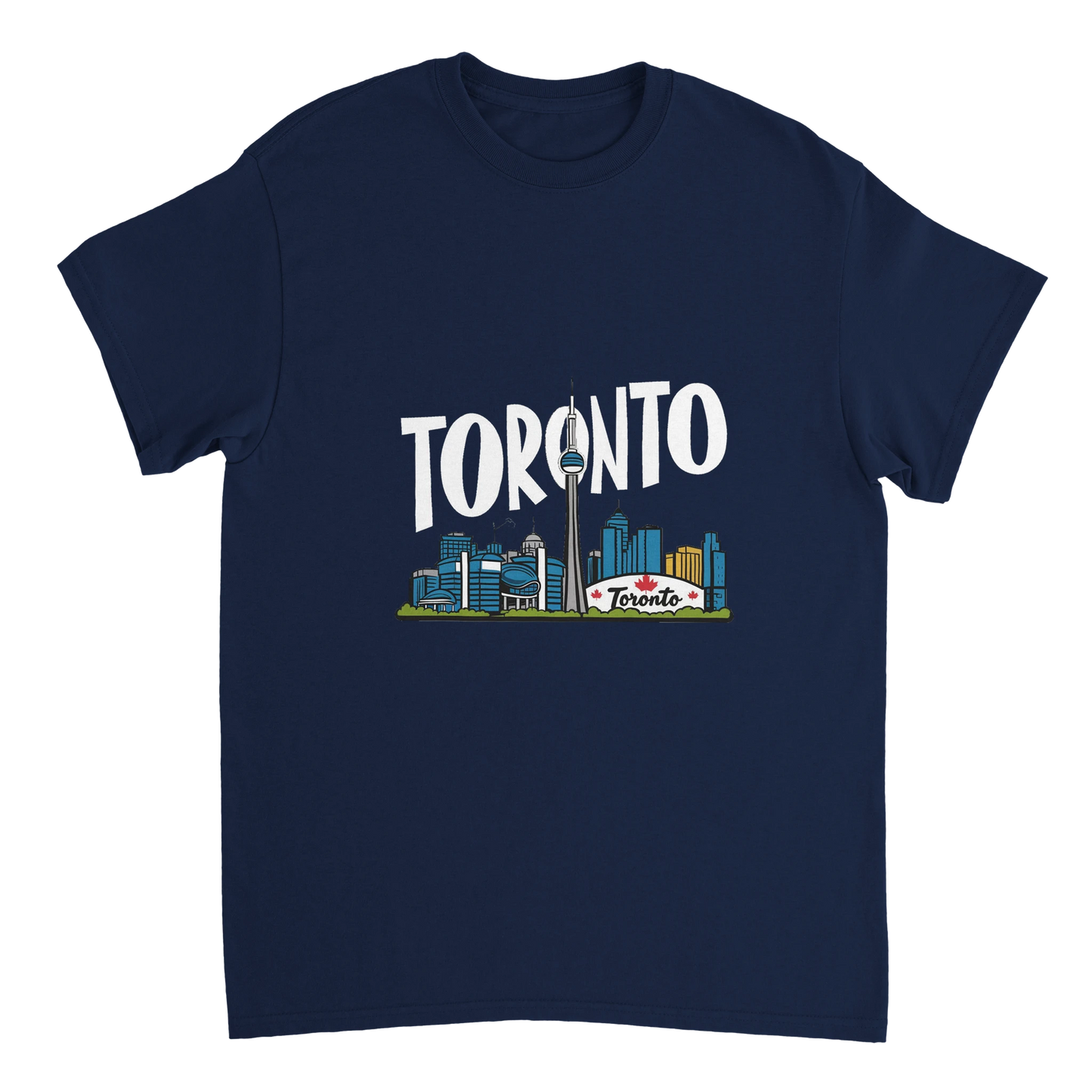 navy Toronto Canada Unisex Travel T-Shirt perfect for travelers and gift seekers