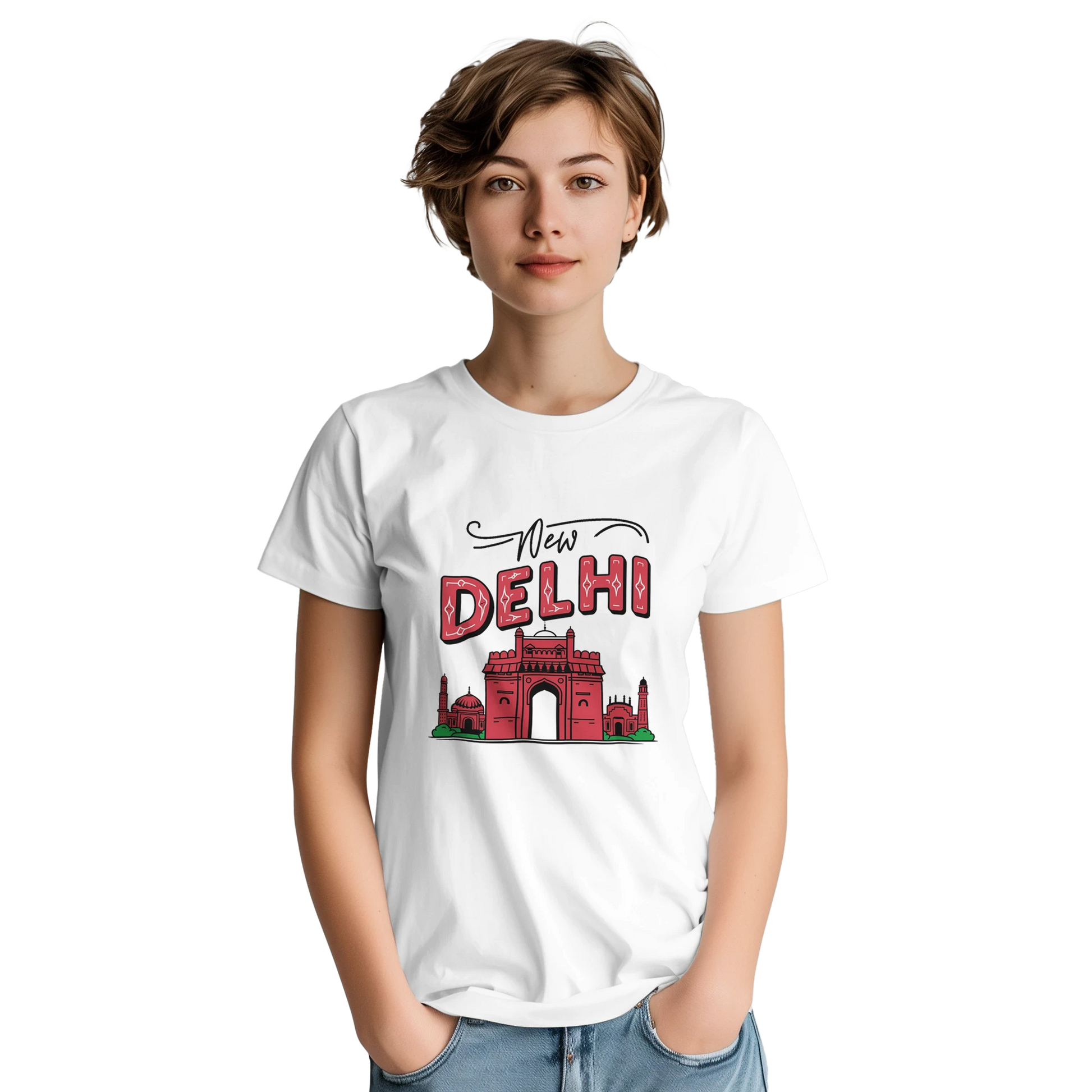 New Delhi India Unisex Travel T-Shirt perfect for travelers and gift seekers