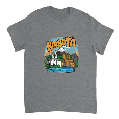 sport grey Bogotá Colombia Unisex Travel T-Shirt perfect for travelers and gift seekers
