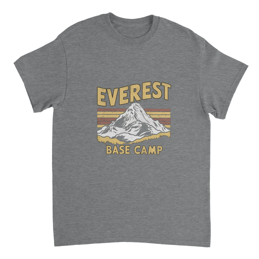 sport grey Everest Base Camp Nepal Unisex Travel T-Shirt perfect for travelers and gift seekers