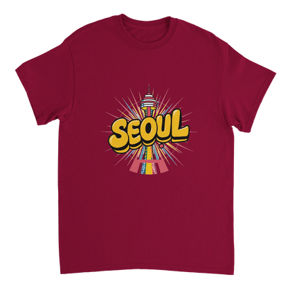 cardinal red Seoul South Korea Unisex Travel T-Shirt perfect for travelers and gift seekers