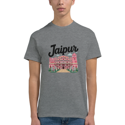 Jaipur India Unisex Travel T-Shirt featuring a man perfect for travelers and gift seekers
