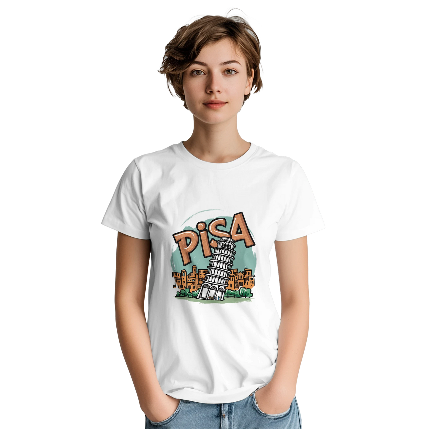 Pisa Italy Unisex Travel T-Shirt perfect for travelers and gift seekers