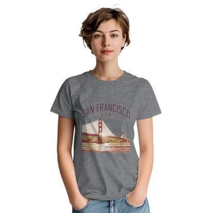 San Francisco USA Unisex Travel T-Shirt perfect for travelers and gift seekers