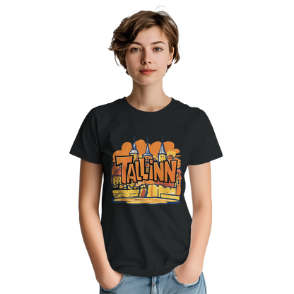 Tallinn Estonia Unisex Travel T-Shirt perfect for travelers and gift seekers