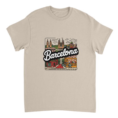 Barcelona Spain Unisex Travel T-Shirt perfect for travelers and gift seekers