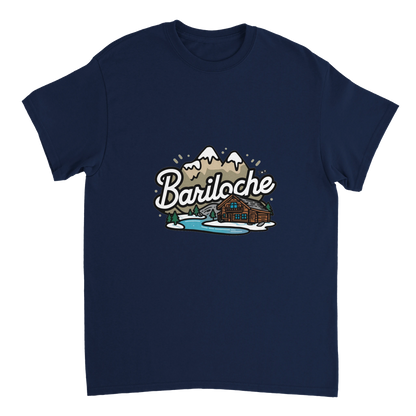 navy Bariloche Argentina Unisex Travel T-Shirt perfect for travelers and gift seekers