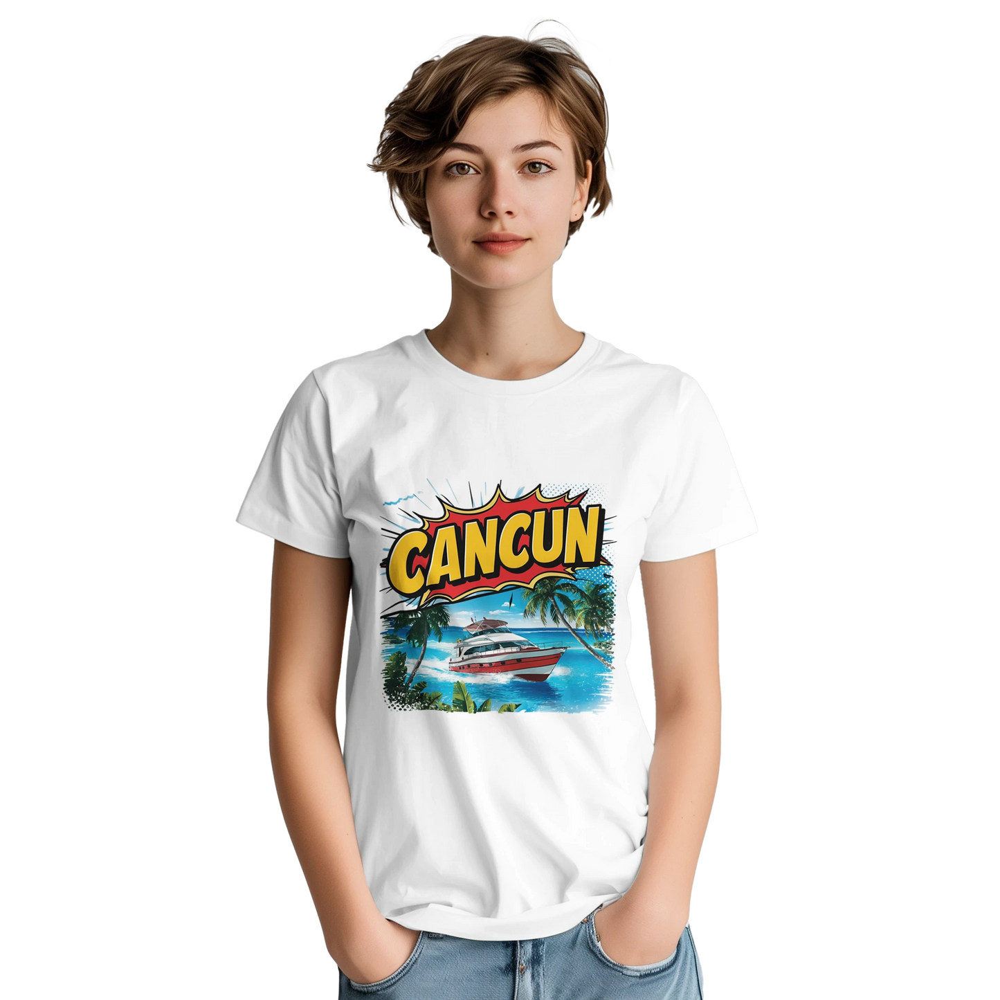 Cancún Mexico Unisex Travel T-Shirt perfect for travelers and gift seekers