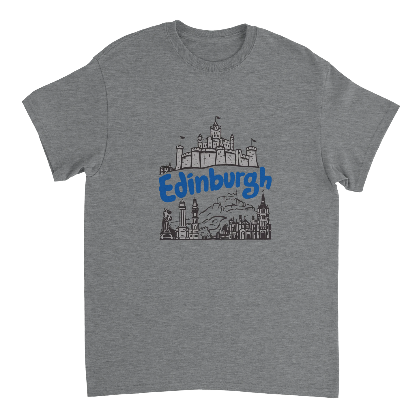 sport grey Edinburgh Scotland Unisex Travel T-Shirt perfect for travelers and gift seekers