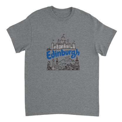sport grey Edinburgh Scotland Unisex Travel T-Shirt perfect for travelers and gift seekers
