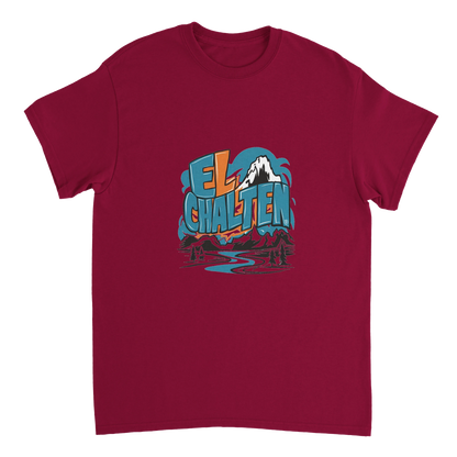 cardinal red El Chaltén Argentina Unisex Travel T-Shirt perfect for travelers and gift seekers