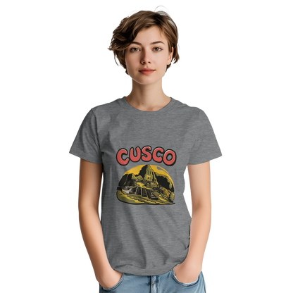 Cusco Peru Unisex Travel T-Shirt featuring a person perfect for travelers and gift seekers