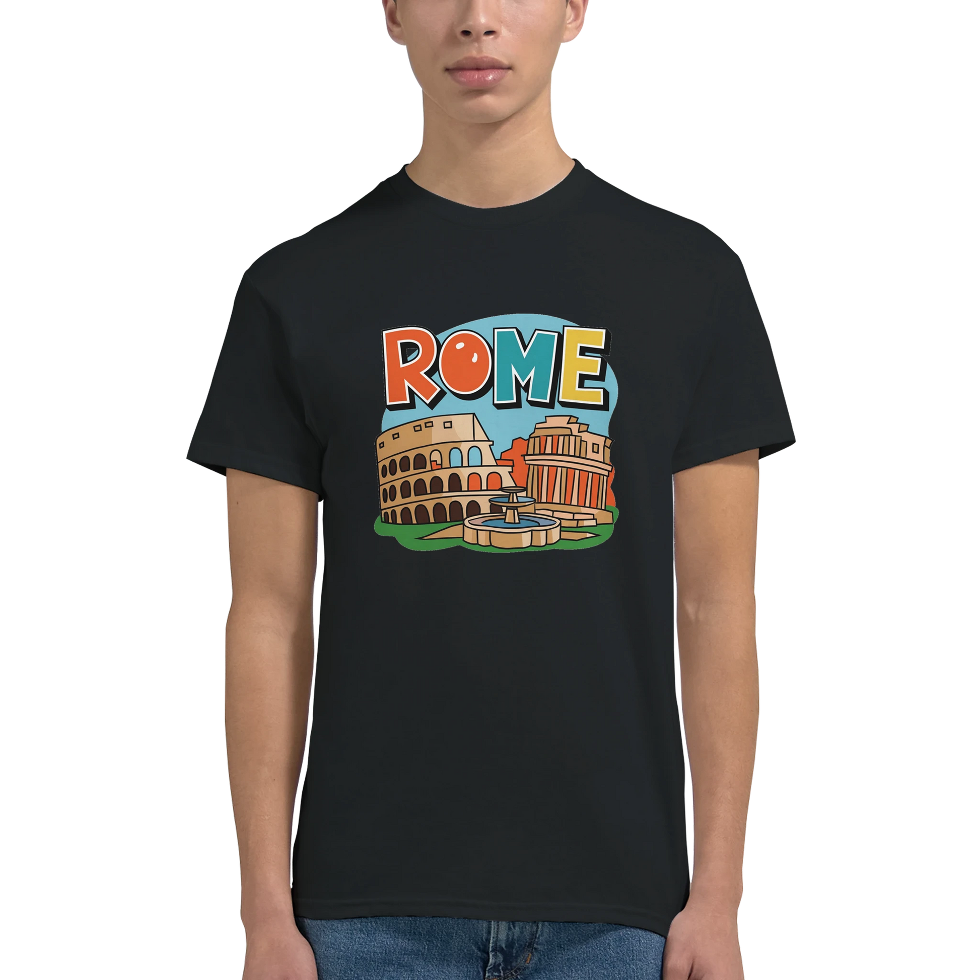 Rome Italy Unisex Travel T-Shirt perfect for travelers and gift seekers