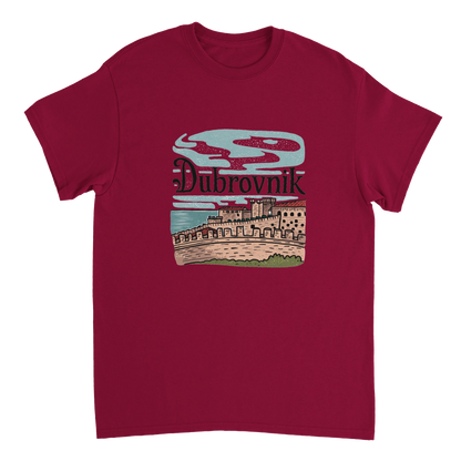 cardinal red Dubrovnik Croatia Unisex Travel T-Shirt perfect for travelers and gift seekers