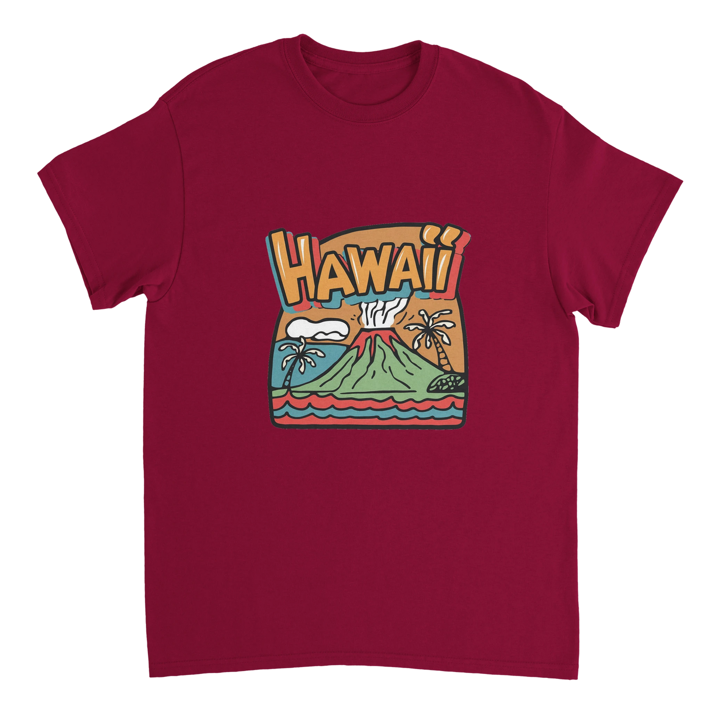 cardinal red Hawaii Unisex Travel T-Shirt perfect for travelers and gift seekers