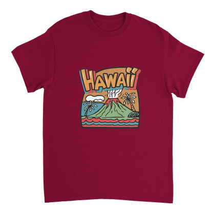 cardinal red Hawaii Unisex Travel T-Shirt perfect for travelers and gift seekers