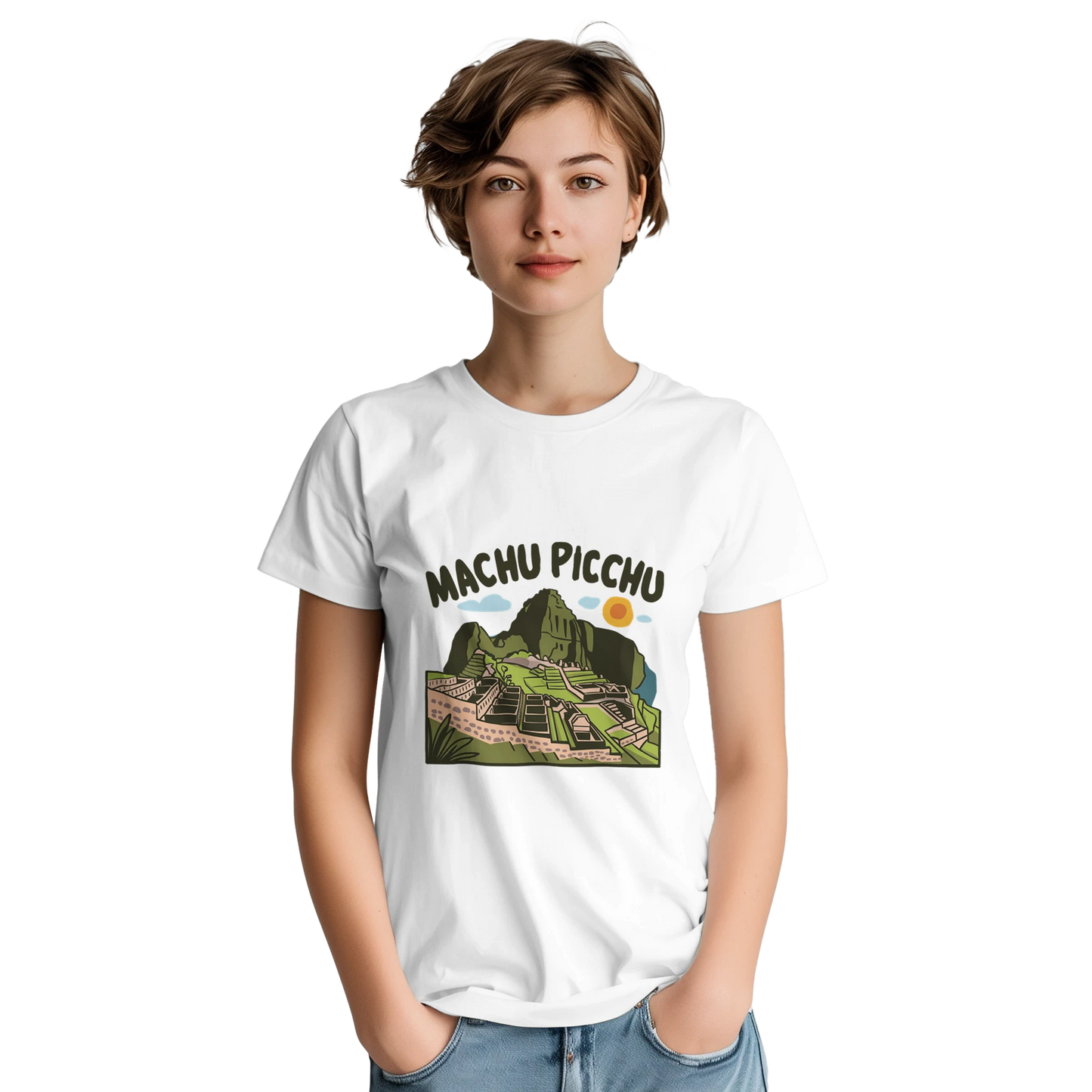 Machu Picchu Unisex Travel T-Shirt perfect for travelers and gift seekers