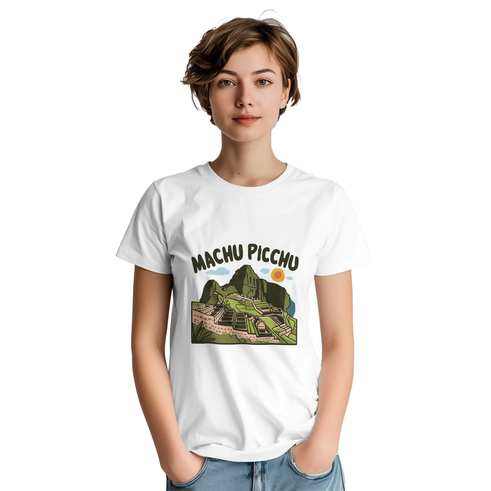 Machu Picchu Unisex Travel T-Shirt perfect for travelers and gift seekers