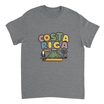 sport grey Costa Rica Unisex Travel T-Shirt perfect for travelers and gift seekers