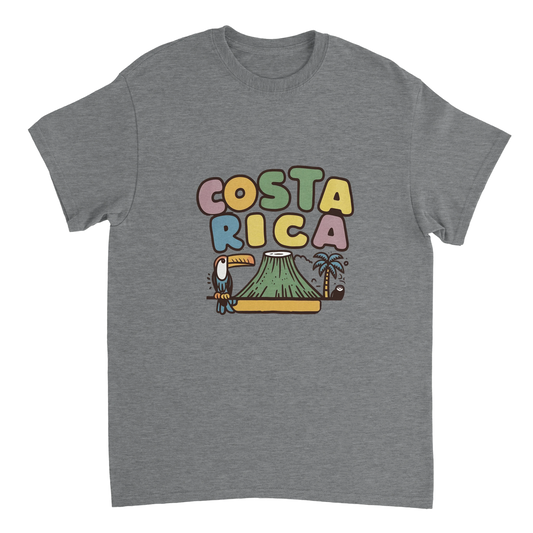 sport grey Costa Rica Unisex Travel T-Shirt perfect for travelers and gift seekers