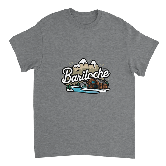 sport grey Bariloche Argentina Unisex Travel T-Shirt perfect for travelers and gift seekers