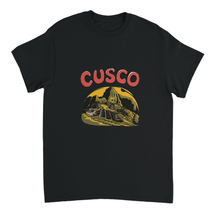 black Cusco Peru Unisex Travel T-Shirt perfect for travelers and gift seekers