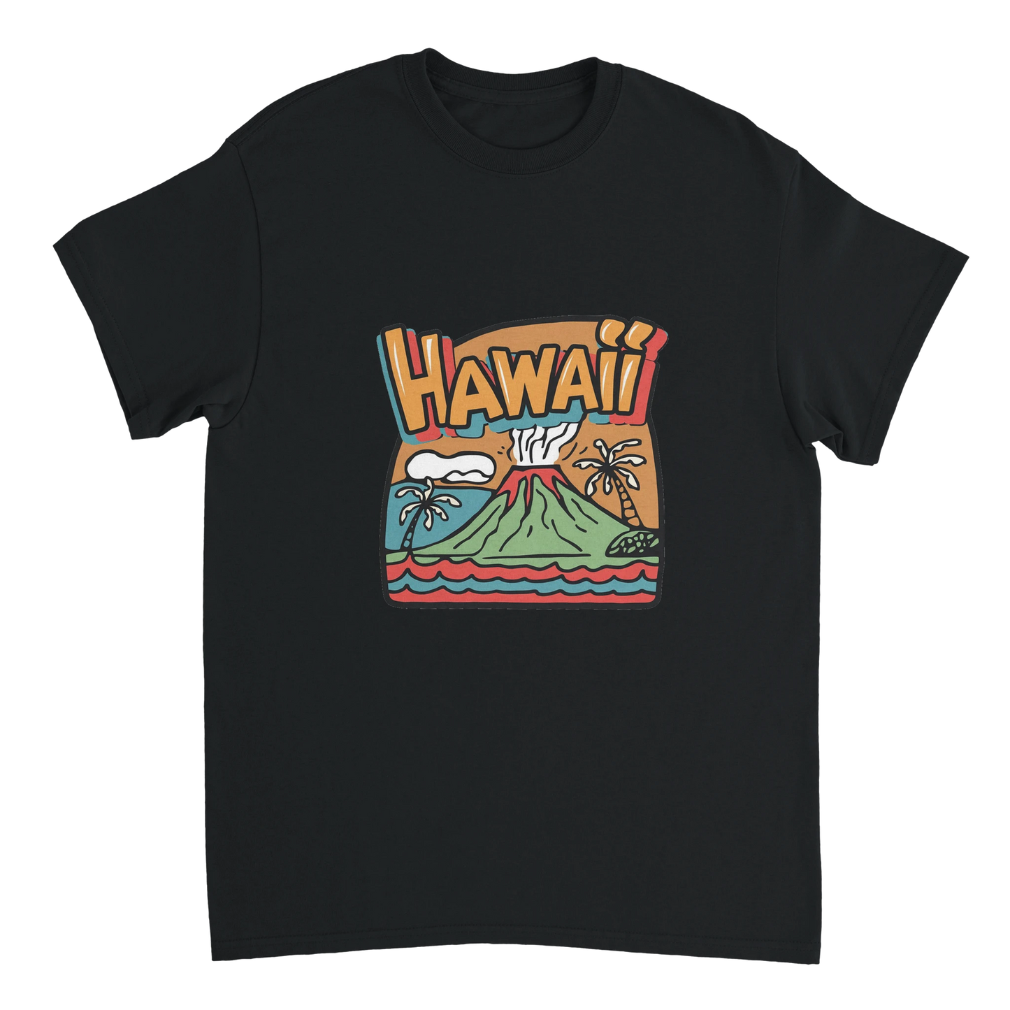black Hawaii Unisex Travel T-Shirt perfect for travelers and gift seekers