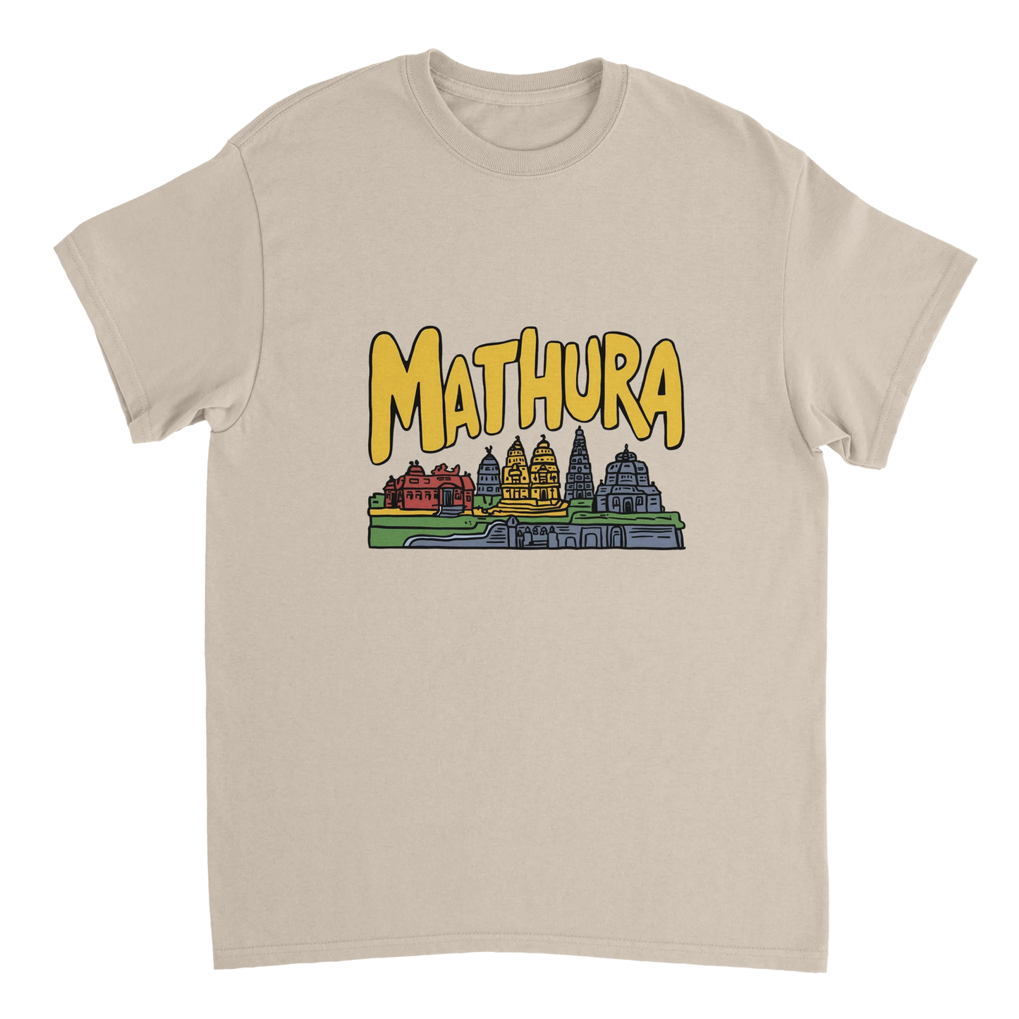 Mathura India Unisex Travel T-Shirt perfect for travelers and gift seekers