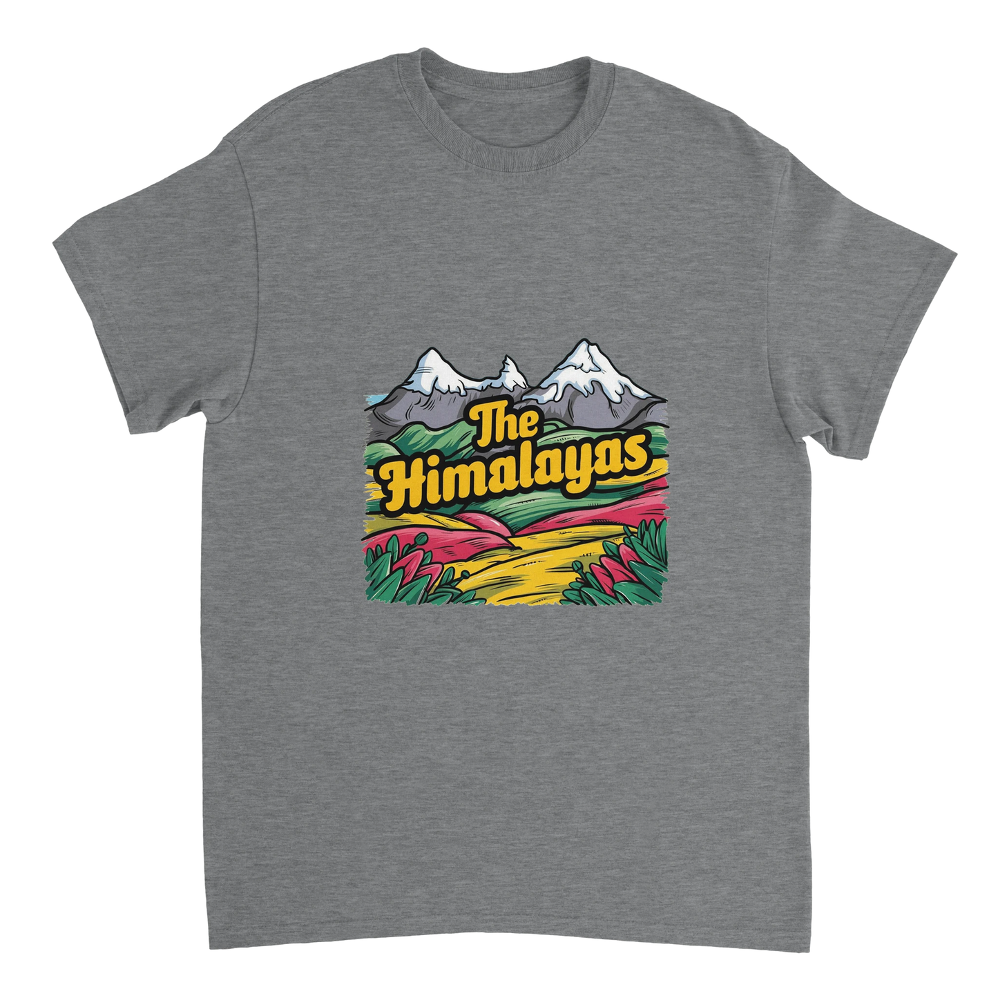 sport grey Himalayas Unisex Travel T-Shirt perfect for travelers and gift seekers