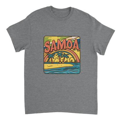 sport grey Samoa Unisex Travel T-Shirt perfect for travelers and gift seekers