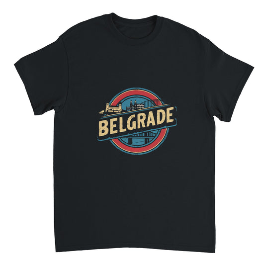 Belgrade, Serbia Travel T-Shirt - Black Variant