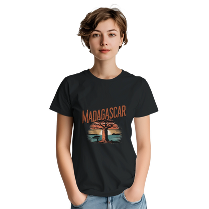 Madagascar Unisex Travel T-Shirt featuring a person perfect for travelers and gift seekers