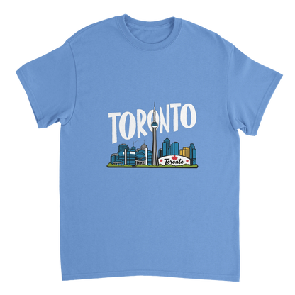 carolina blue Toronto Canada Unisex Travel T-Shirt perfect for travelers and gift seekers