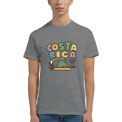Costa Rica Unisex Travel T-Shirt featuring a man perfect for travelers and gift seekers