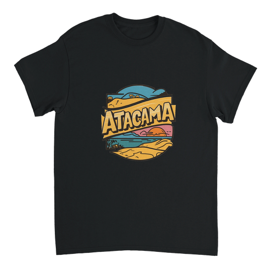 black Atacama Chile Unisex Travel T-Shirt perfect for travelers and gift seekers