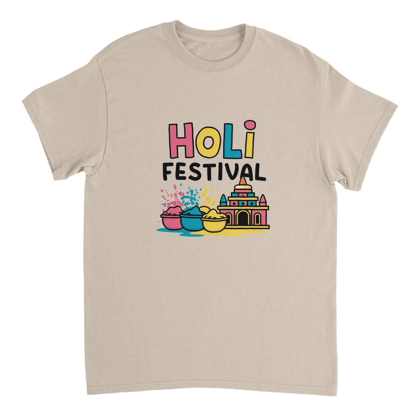 Holi Festival Mathura India Unisex Travel T-Shirt perfect for travelers and gift seekers
