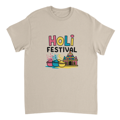Holi Festival Mathura India Unisex Travel T-Shirt perfect for travelers and gift seekers