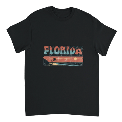 black Florida USA Unisex Travel T-Shirt perfect for travelers and gift seekers
