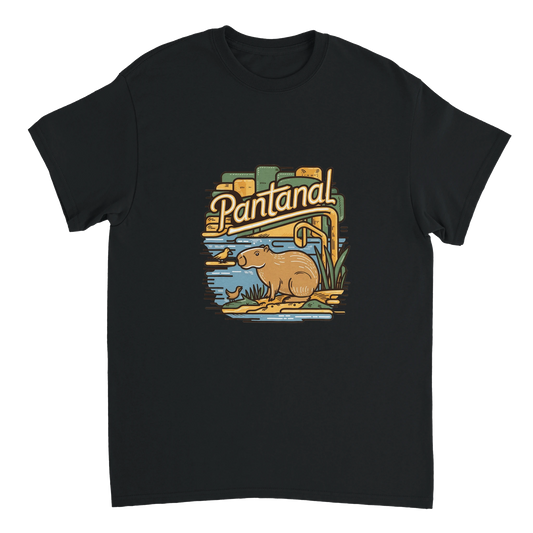 black Pantanal Brazil Unisex Travel T-Shirt perfect for travelers and gift seekers