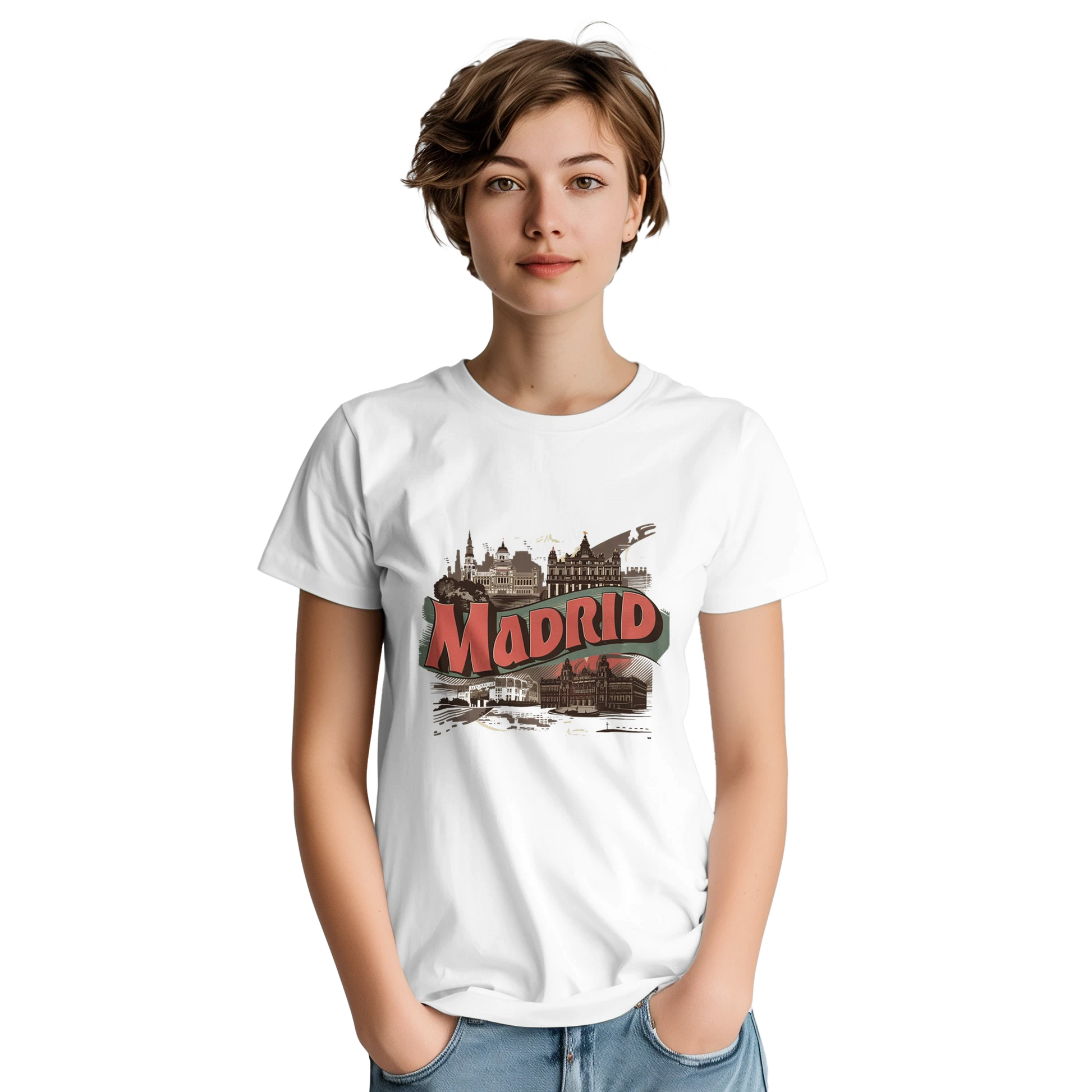 Madrid Spain Unisex Travel T-Shirt perfect for travelers and gift seekers