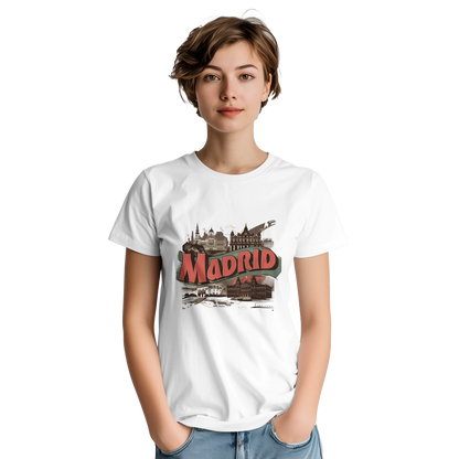 Madrid Spain Unisex Travel T-Shirt perfect for travelers and gift seekers