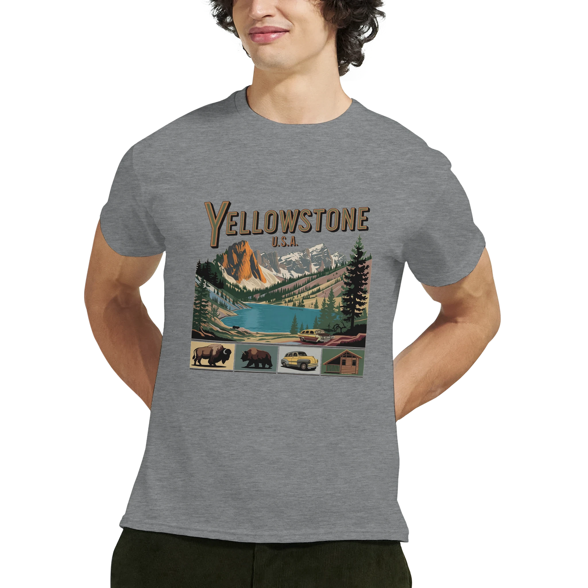 Yellowstone USA Unisex Travel T-Shirt perfect for travelers and gift seekers
