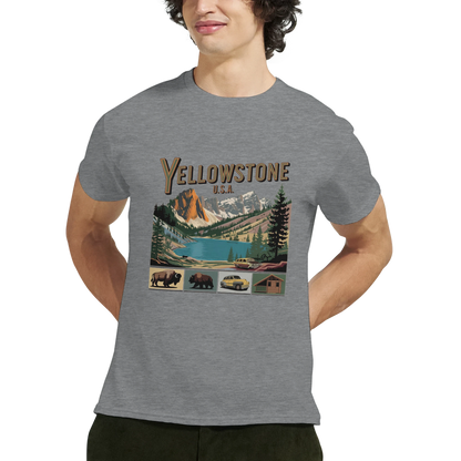 Yellowstone USA Unisex Travel T-Shirt perfect for travelers and gift seekers